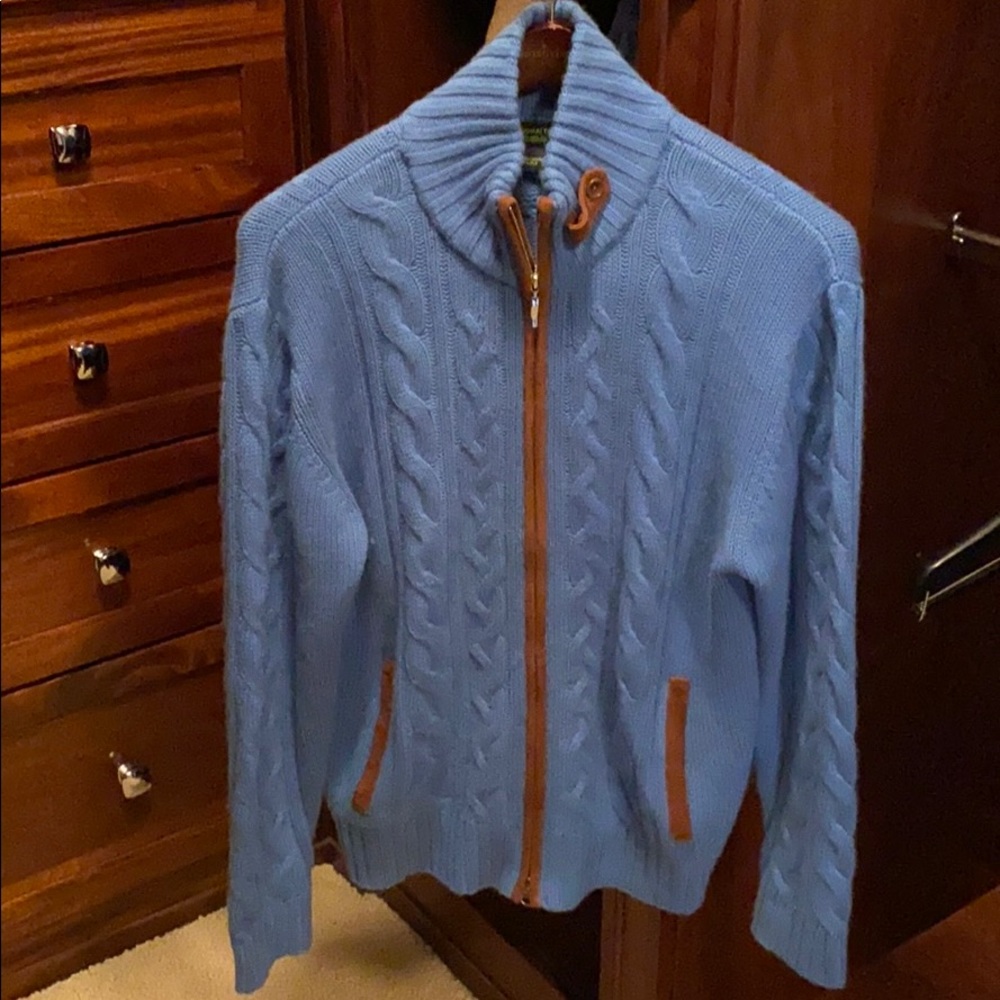 Men’s Shanghai Tang Cashmere and Silk Sweater